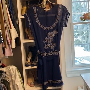 Forever 21 Embroidered sheer mini dress